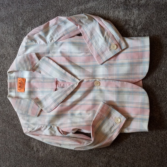 Juicy Couture 2005 vintage Y2K pastel cropped sleeve blazer - Picture 1 of 14